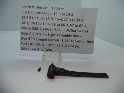 KL161A S&W K & L Model 14-3 to 14-5, 15-3 to 15-6,16-3.16-4 Rear Adjustable Sight Used