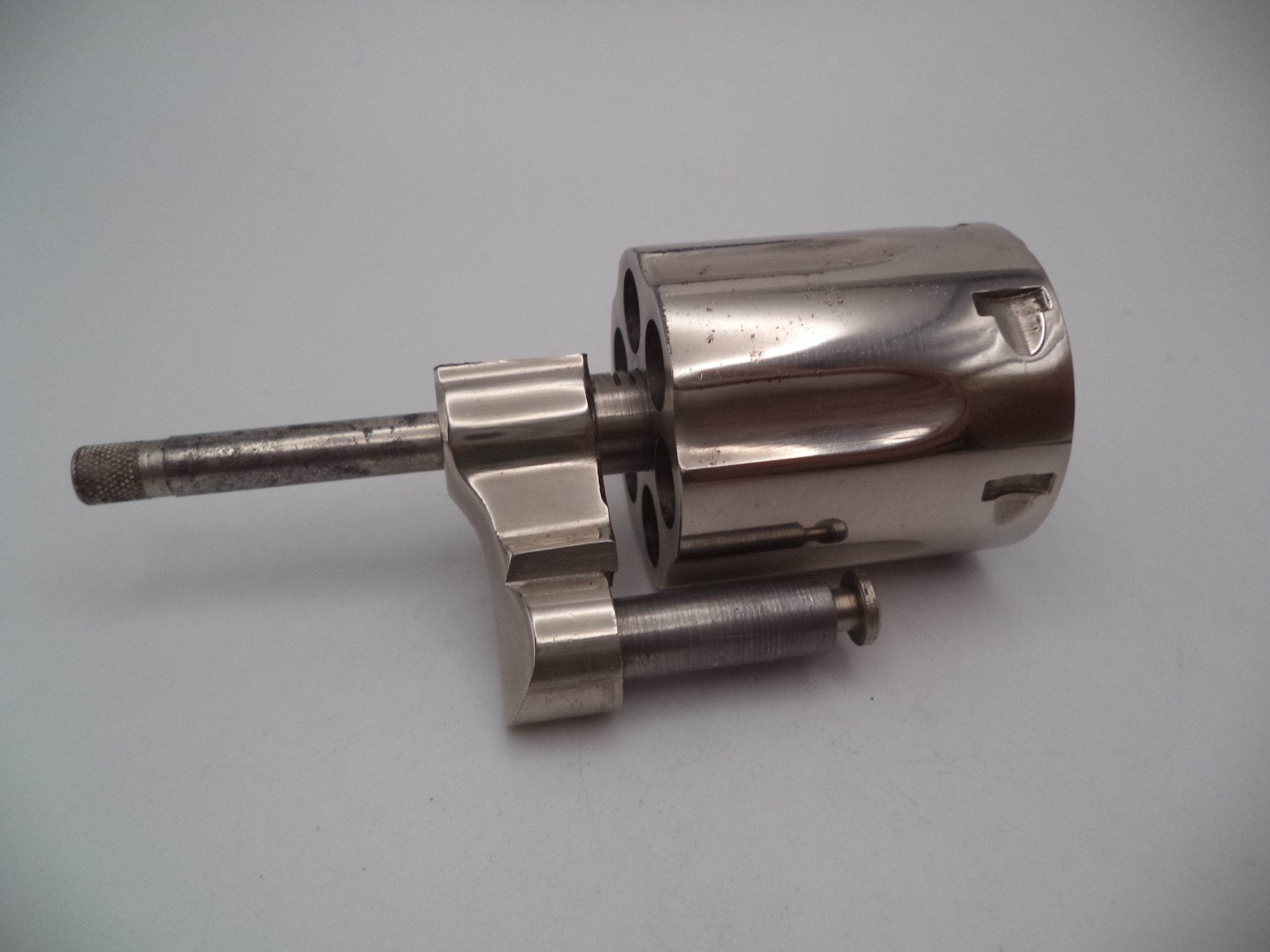 Smith & Wesson Revolver K Frame Model 15 Cylinder Assembly Yoke .38 Spl. Nickel Used 1522