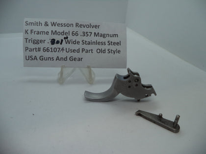 66107A S&W K Model 66 Trigger .301" Wide Stainless .357 Magnum Used