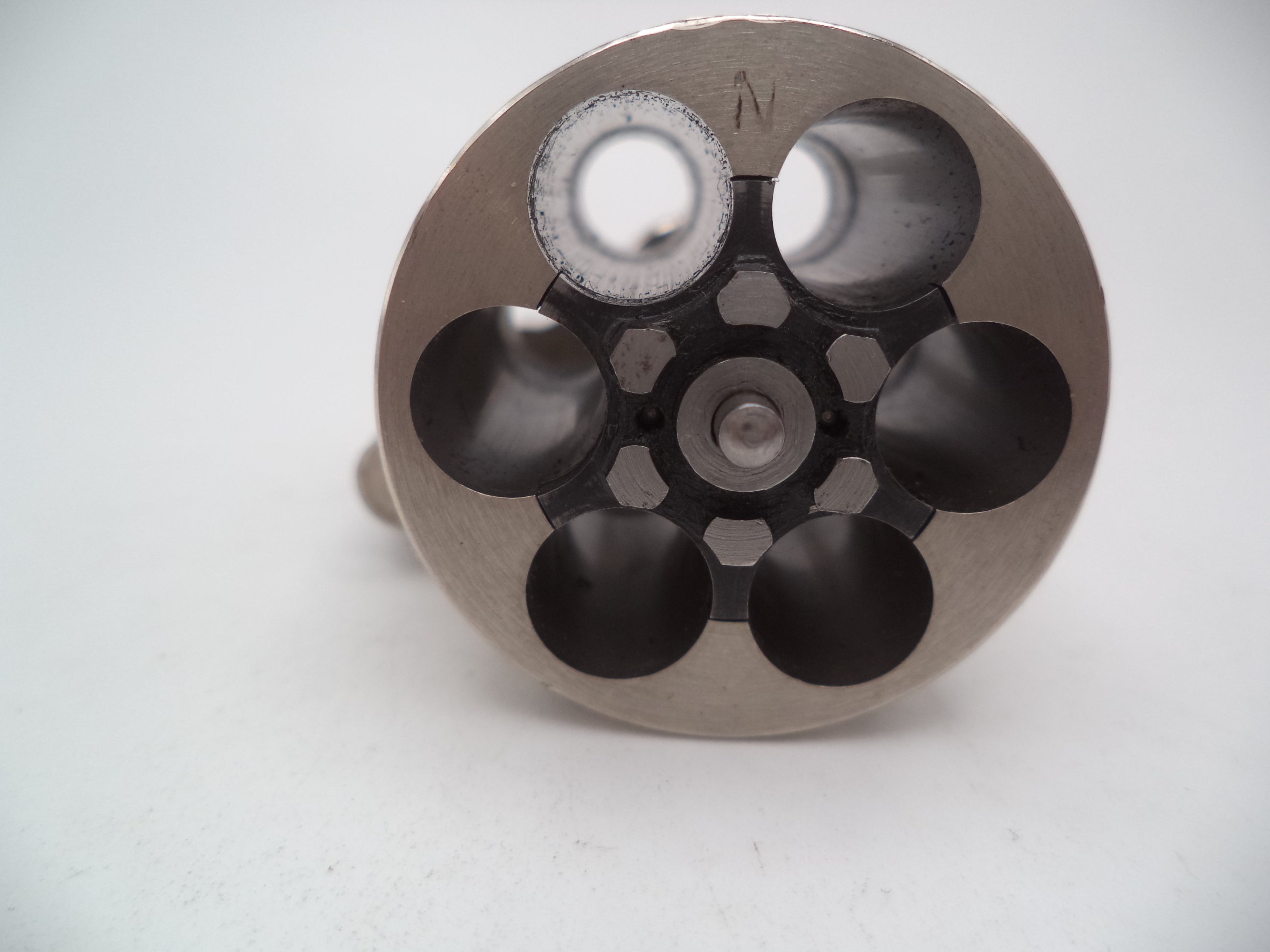 Smith & Wesson Revolver K Frame Model 15 Cylinder Assembly Yoke .38 Spl. Nickel Used 1522