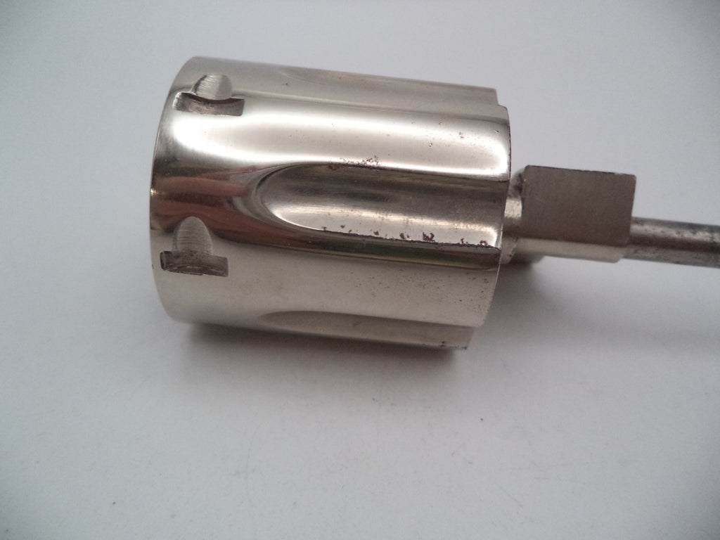 Smith & Wesson Revolver K Frame Model 15 Cylinder Assembly Yoke .38 Spl. Nickel Used 1522