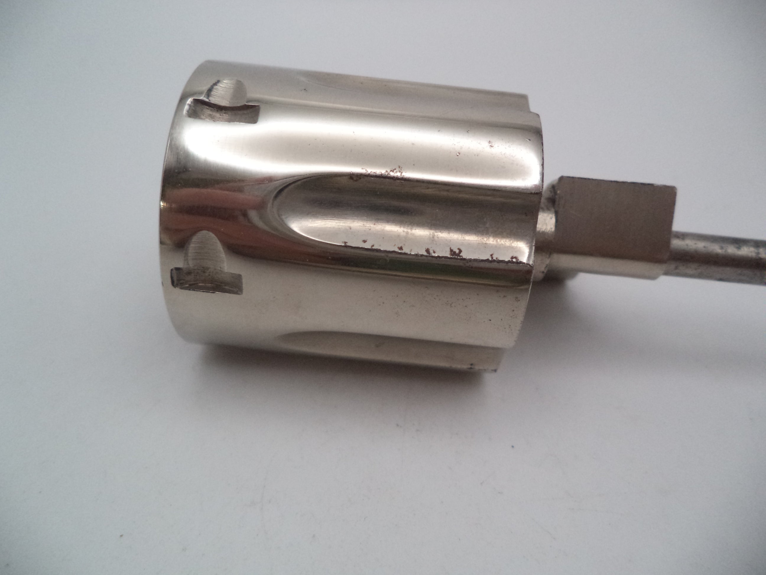 Smith & Wesson Revolver K Frame Model 15 Cylinder Assembly Yoke .38 Spl. Nickel Used 1522
