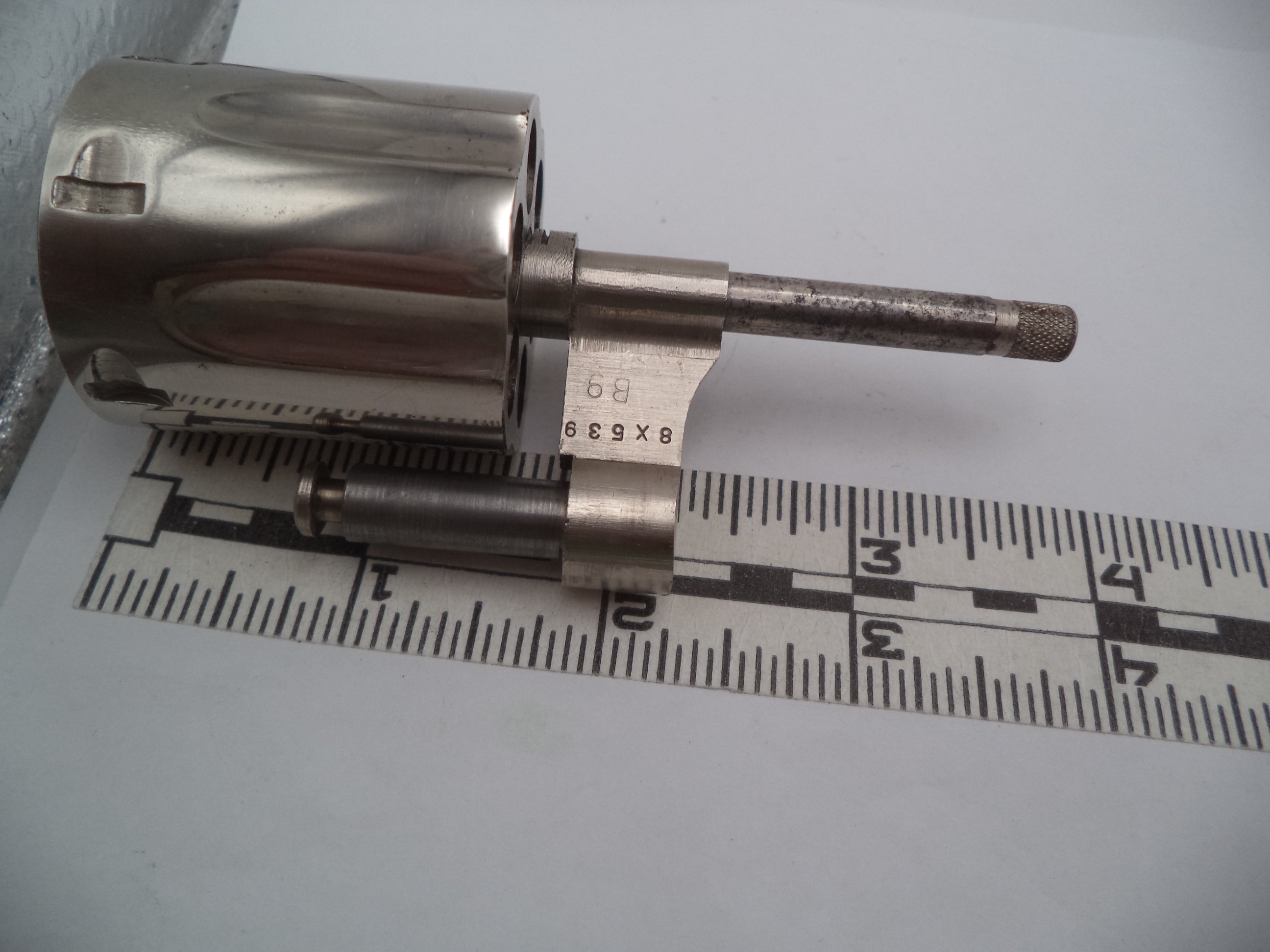 Smith & Wesson Revolver K Frame Model 15 Cylinder Assembly Yoke .38 Spl. Nickel Used 1522