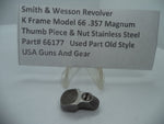 66177 Smith & Wesson K Model 66 Thumb Piece & Nut .357 Magnum Used