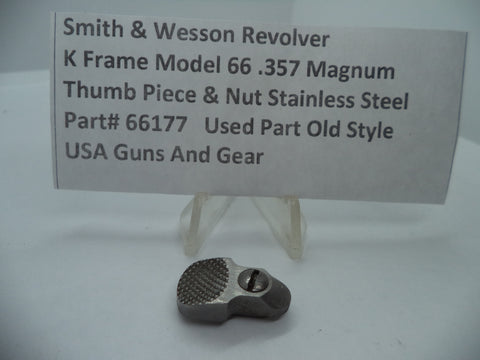 66177 Smith & Wesson K Model 66 Thumb Piece & Nut .357 Magnum Used