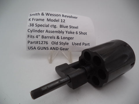 1276 Smith & Wesson K Frame Revolver Model 12 Cylinder & Yoke .38 Special