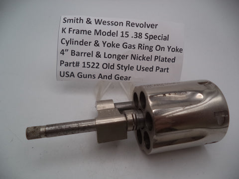 1522 Smith & Wesson Revolver K Frame Model 15 Cylinder Assembly Yoke .38 Spl.