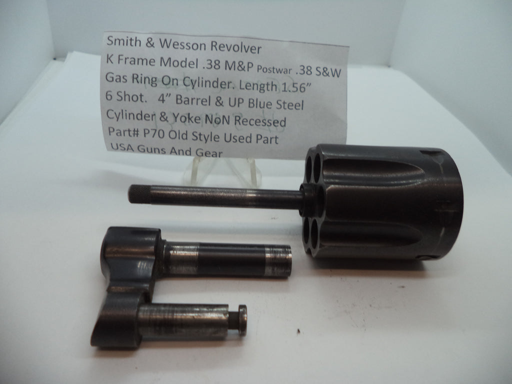 P70 Smith & Wesson K Frame Model .38 M&P Postwar Cylinder & Yoke .38 S&W