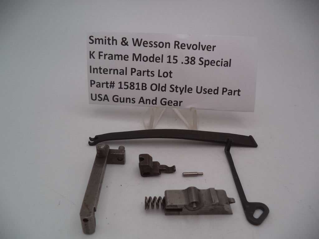 Smith & Wesson K Frame Model 15 Revolver Internal Parts Lot Old Style Used 1581B