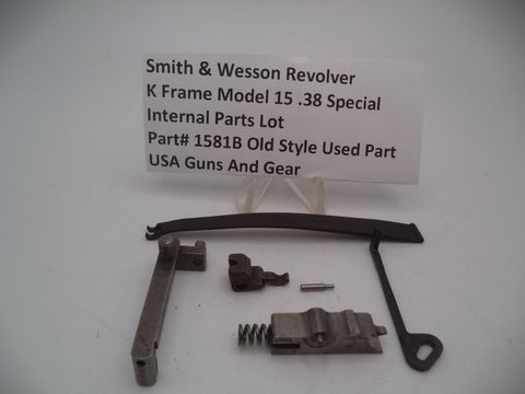 1581B Smith And Wesson K Frame Model 15 Revolver Internal Parts Lot