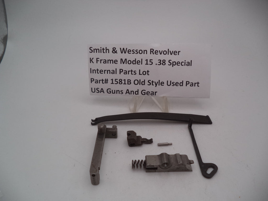 Smith & Wesson K Frame Model 15 Revolver Internal Parts Lot Old Style Used 1581B