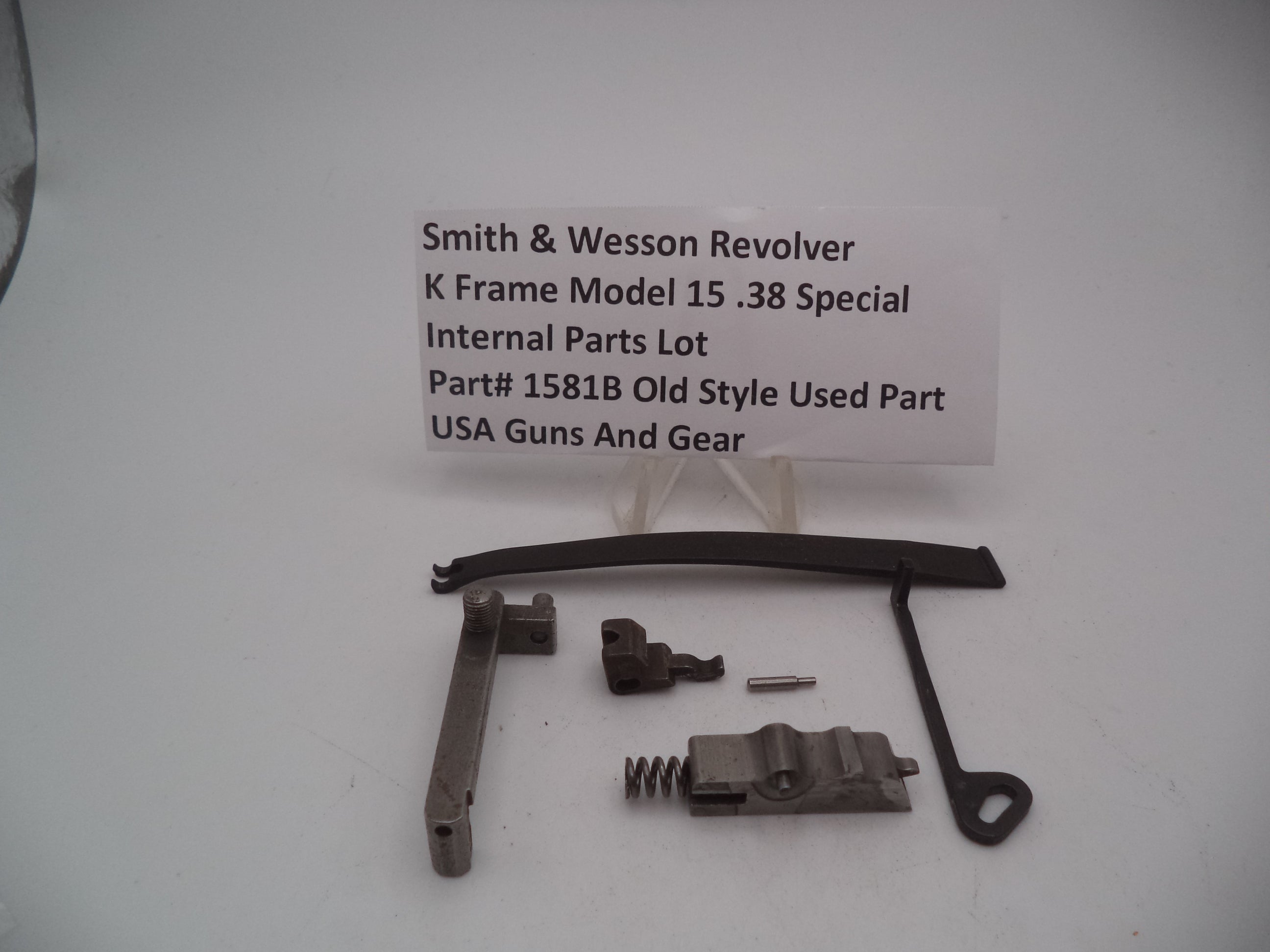 Smith & Wesson K Frame Model 15 Revolver Internal Parts Lot Old Style Used 1581B