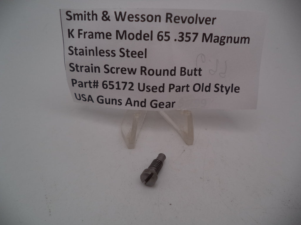65172 S&W K Frame Model 65 Strain Screw Round Butt .265" Spur .357 Magnum