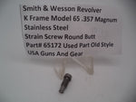 65172 S&W K Frame Model 65 Strain Screw Round Butt .265" Spur .357 Magnum
