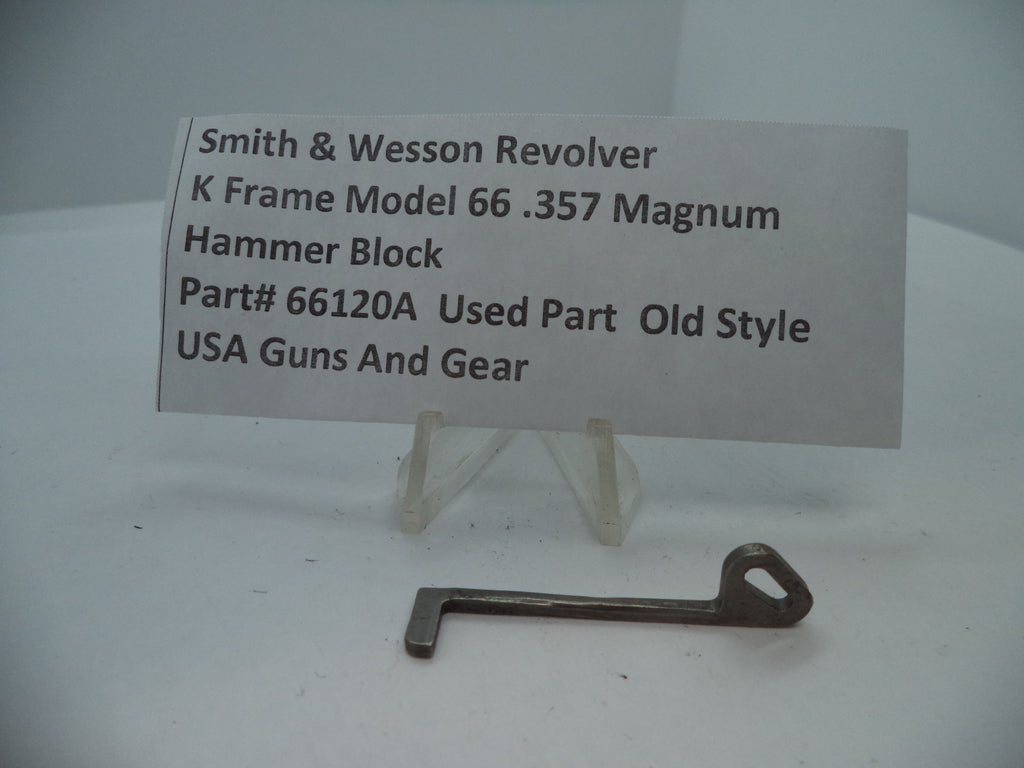 66120A Smith & Wesson K Model 66 Hammer Block .357 Magnum Used Part