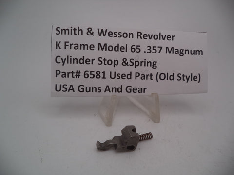 6581 Smith & Wesson K Frame Model 65 Cylinder Stop & Spring .357 Magnum