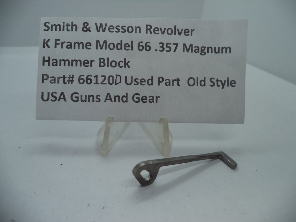 66120D Smith & Wesson K Model 66 Hammer Block .357 Magnum Used Part
