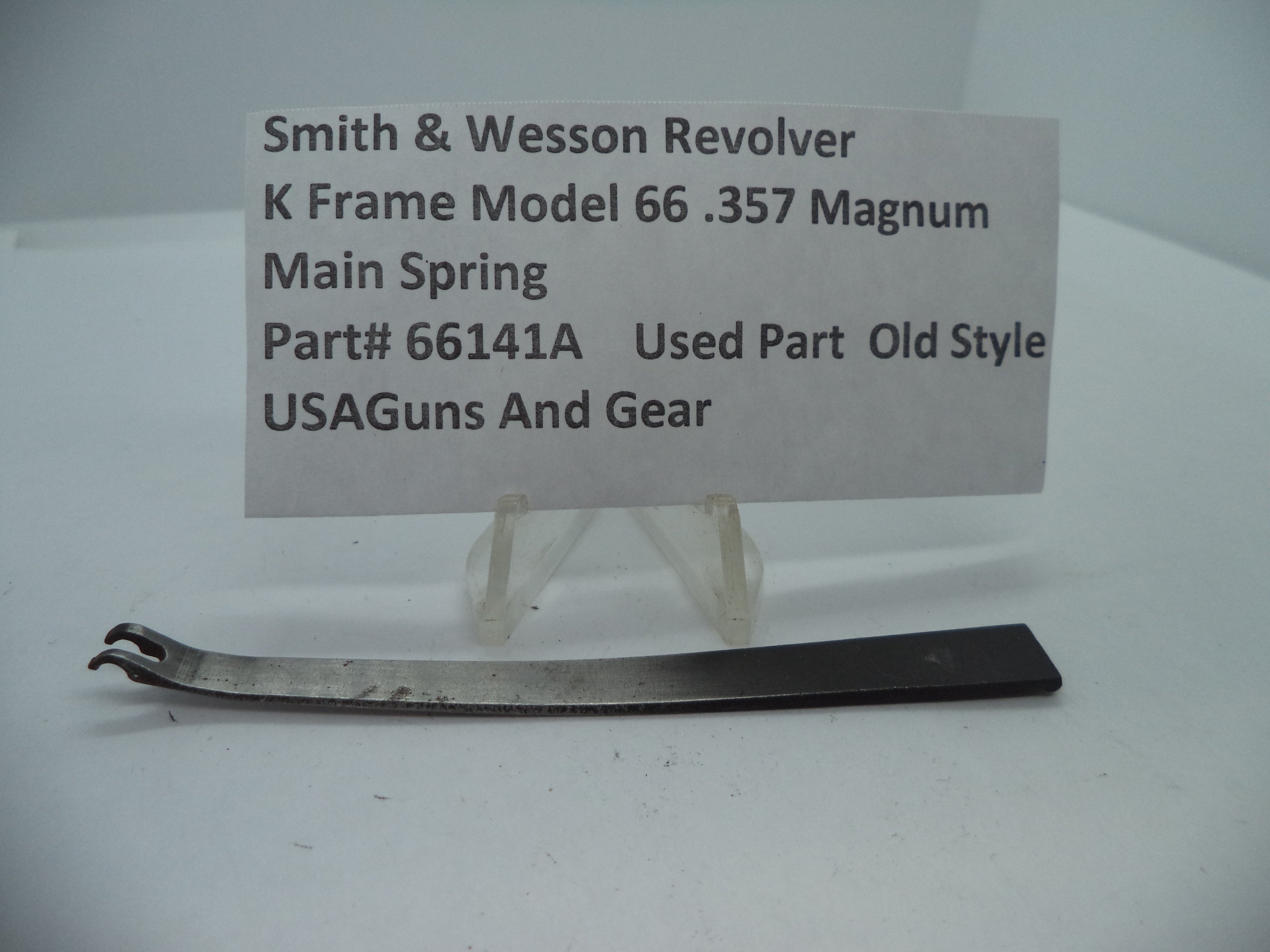 66141A Smith & Wesson K Model 66 Main Spring .357 Magnum Used Part