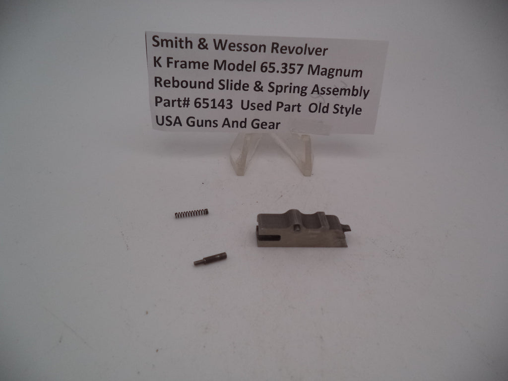 65143 S&W K Frame Model 65 Rebound Slide & Spring Assembly .357 Magnum