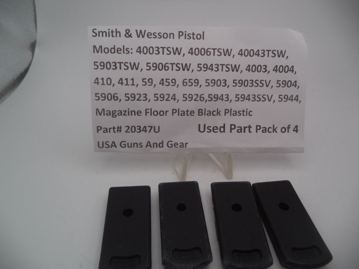 Smith & Wesson S&W Magazine Floor Plate 20347U - Model 5904 410 59 4-Pack Used Part 20347U