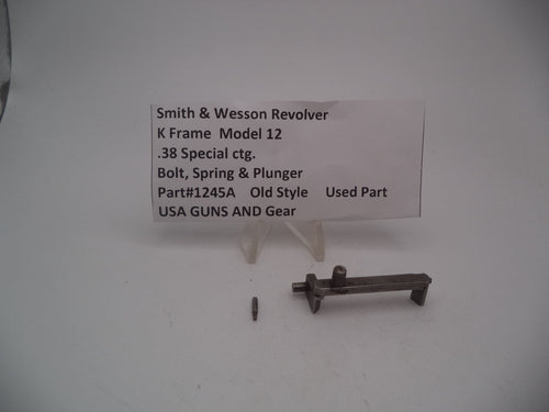 1245A S&W Used K Frame Model 12 Bolt Spring & Plunger .38 Special
