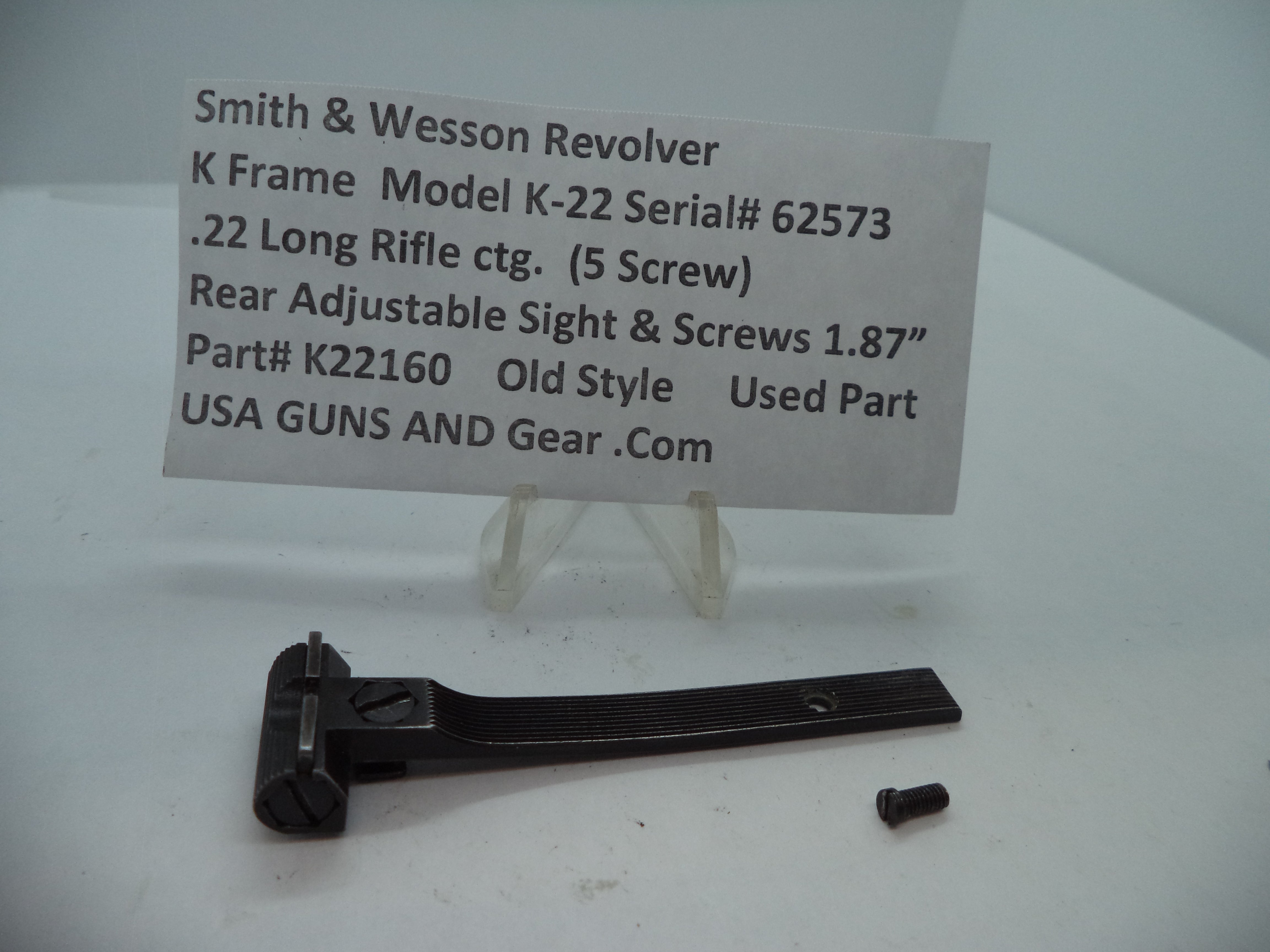 スヌピー　K 22 K Frame Pre Model K22 Parts USA Guns And Gear