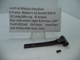 K22160 S&W K Model K22 Rear Adjustable Sight .22 Long Rifle ctg.