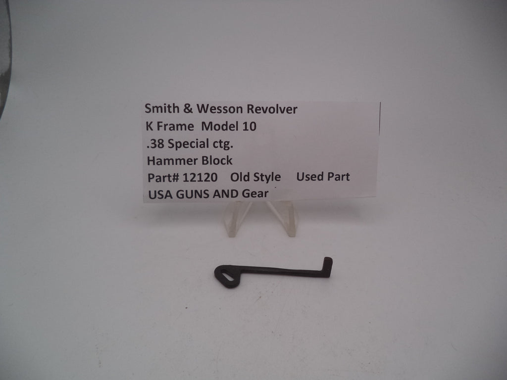 Smith & Wesson Revolver K Frame Model 10 Hammer Block .38 Special Used 12120