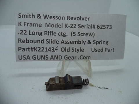 K22143A S&W K Model K22 Rebound Slide & Spring .22 Long Rifle ctg