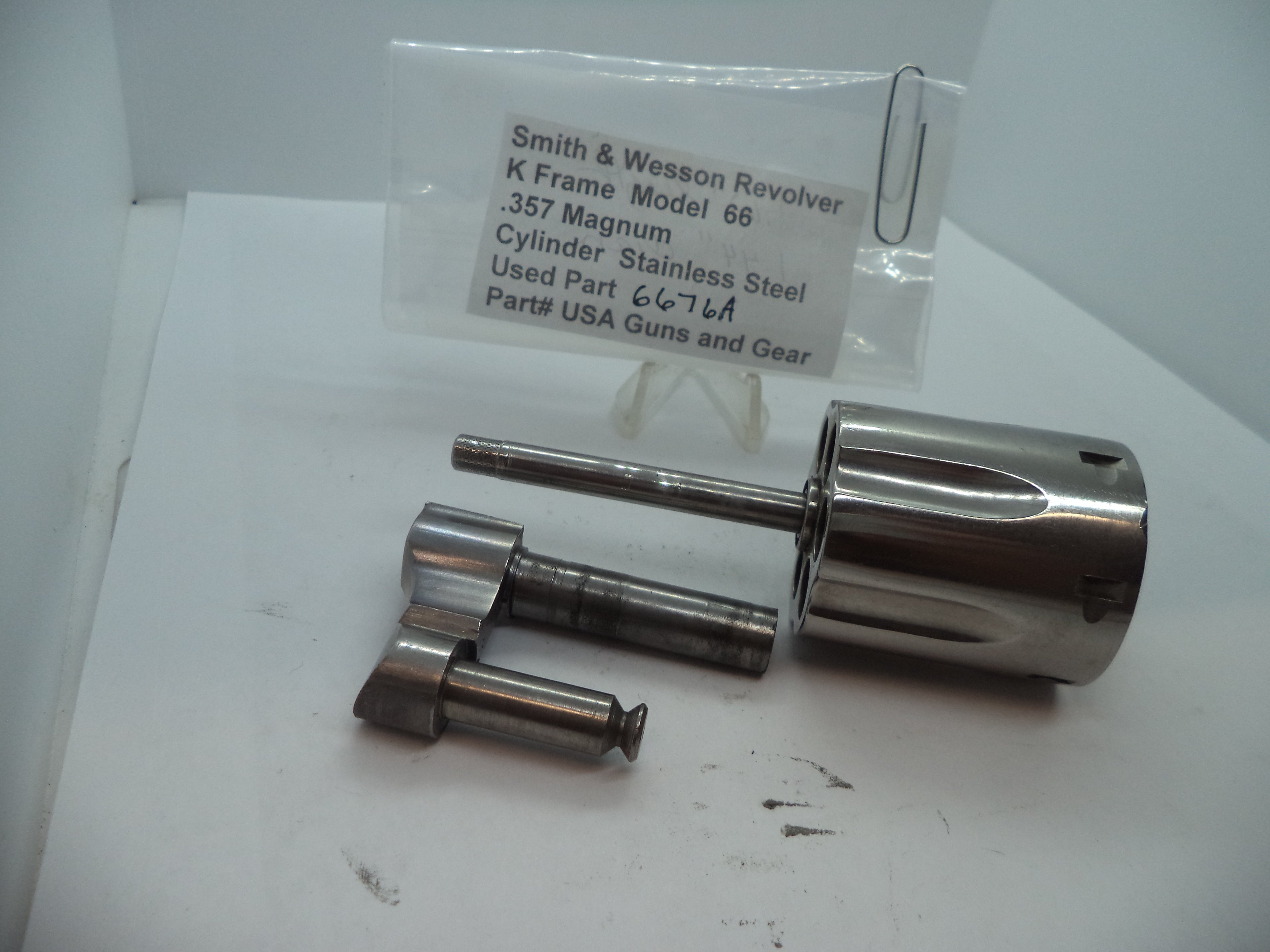 6676A Smith & Wesson K Model 66 Cylinder Stainless Steel .357 Magnum