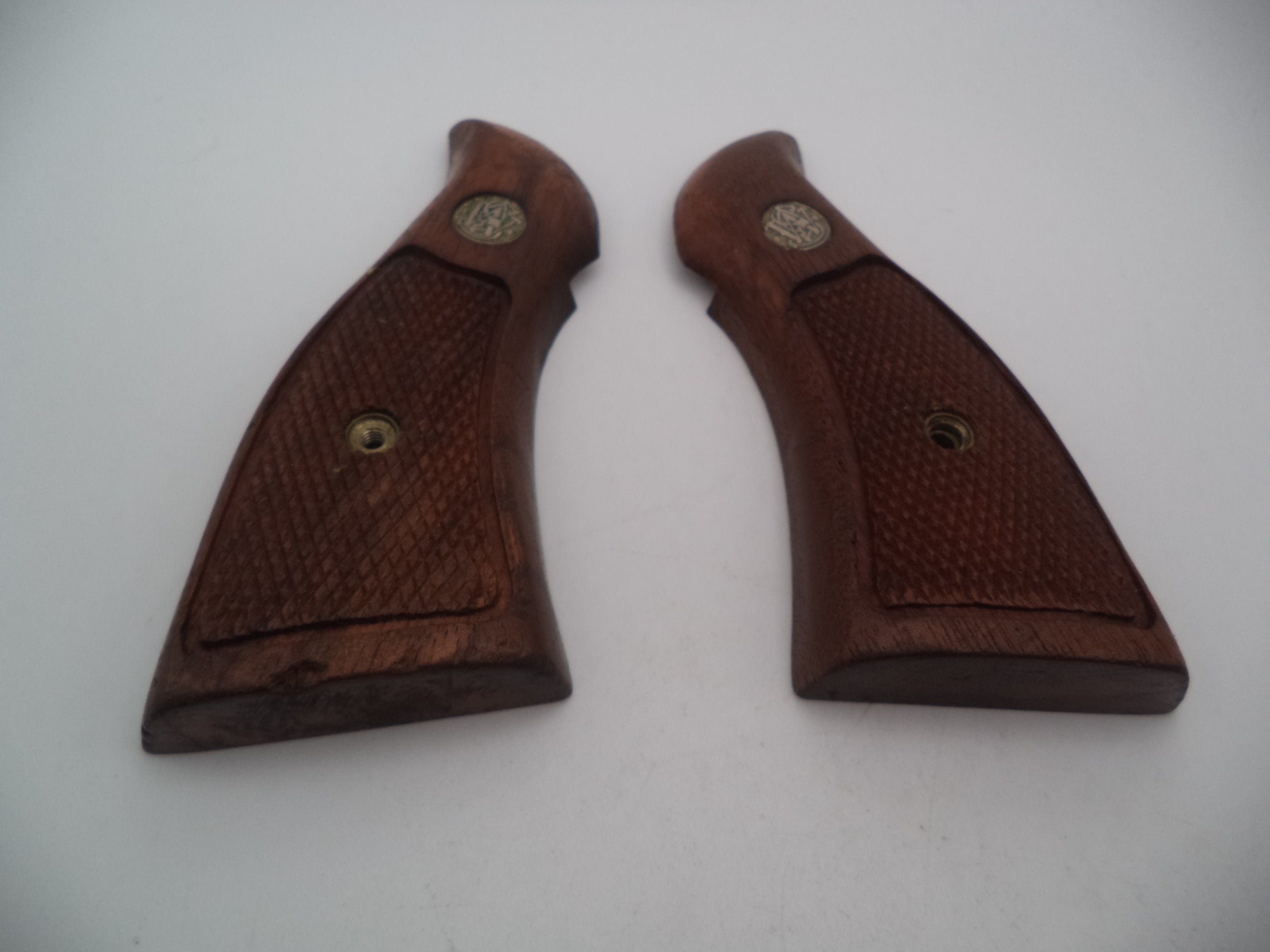 Smith & Wesson K & L Frame Vintage Wood Service Grips - Square Butt Only - Used OEM Part GA8