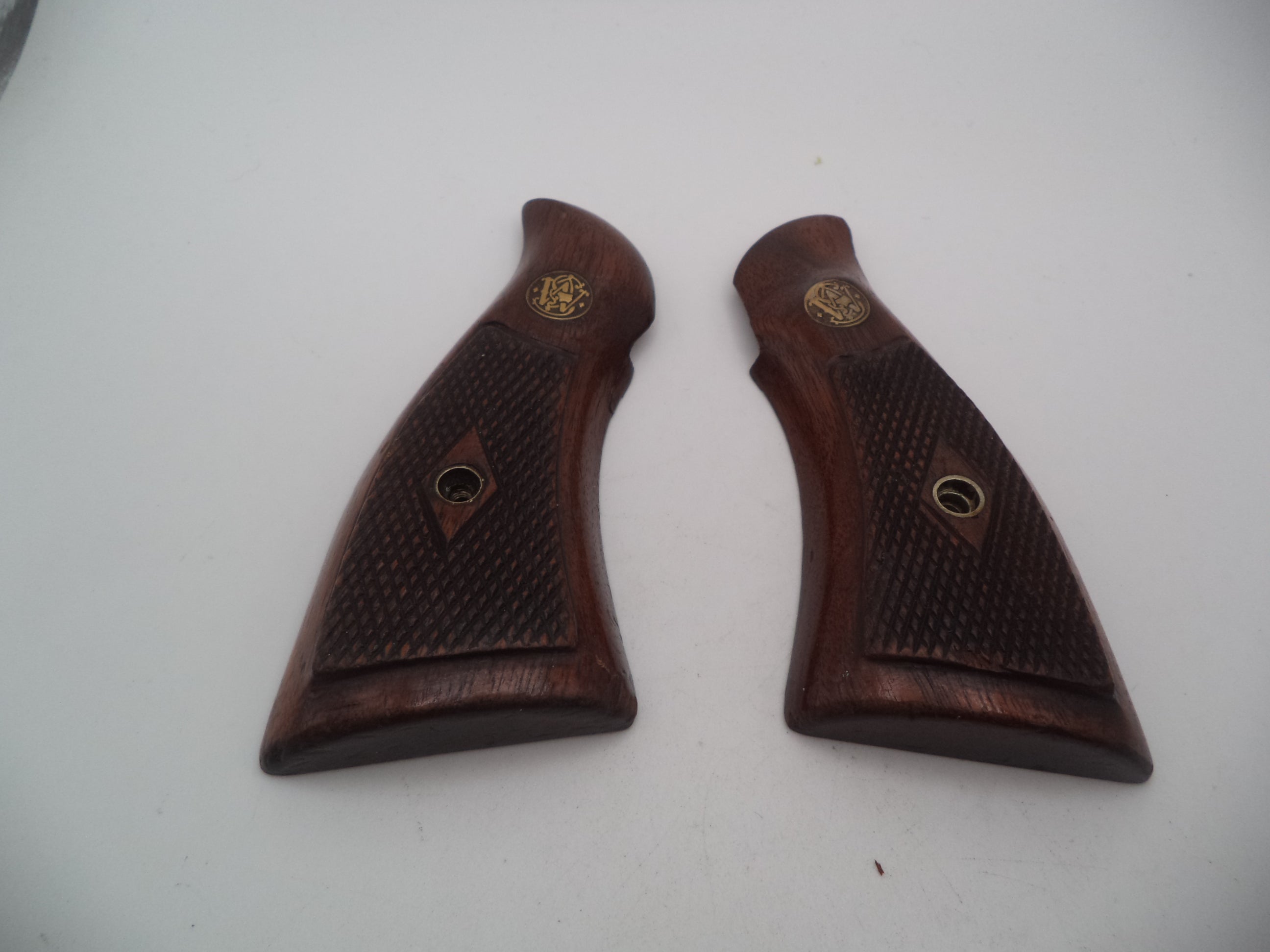 Smith & Wesson K & L Frame Vintage Wood Service Grips - Square Butt Only - Used OEM Part GA13