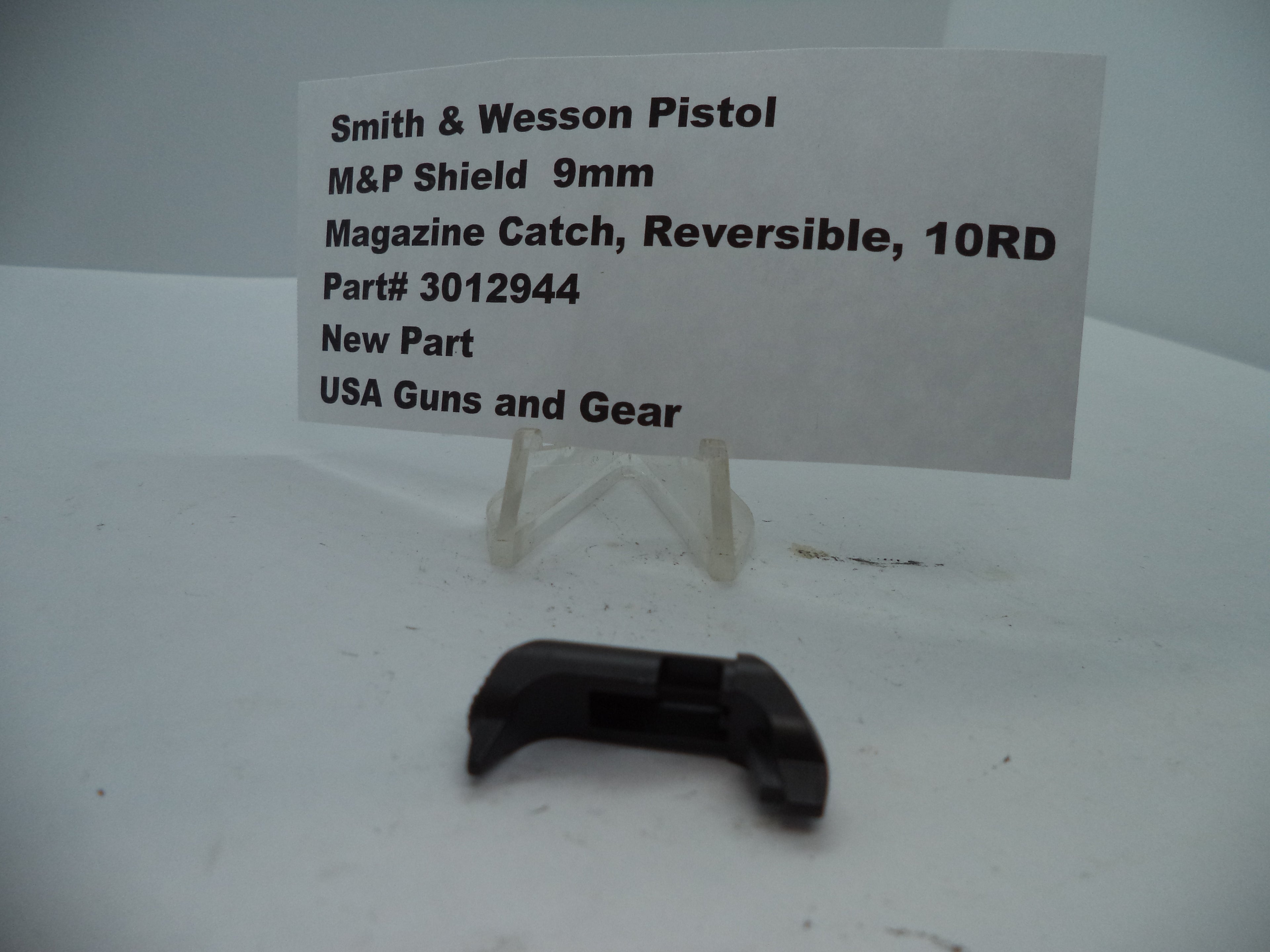 Smith & Wesson Pistol M&P Shield Magazine Catch 9mm New Part 3012944
