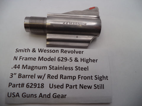 62918 Smith Wesson N Frame Model 629 .44 Magnum 3" Barrel(Non Pinned) SS Used