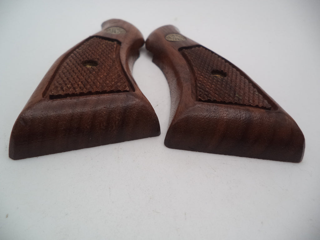 Smith & Wesson K & L Frame Vintage Wood Service Grips - Square Butt Only - Used OEM Part GA9