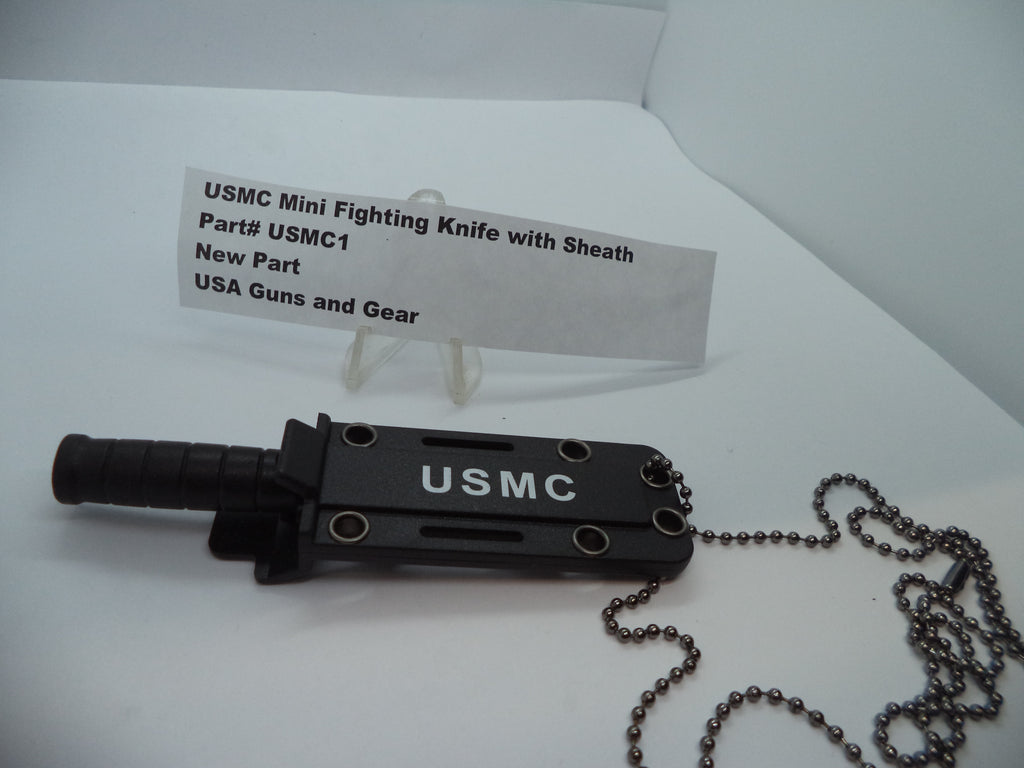 USMC1 USMC Mini Fighting Knife with Sheath / Boxcutter  New Part