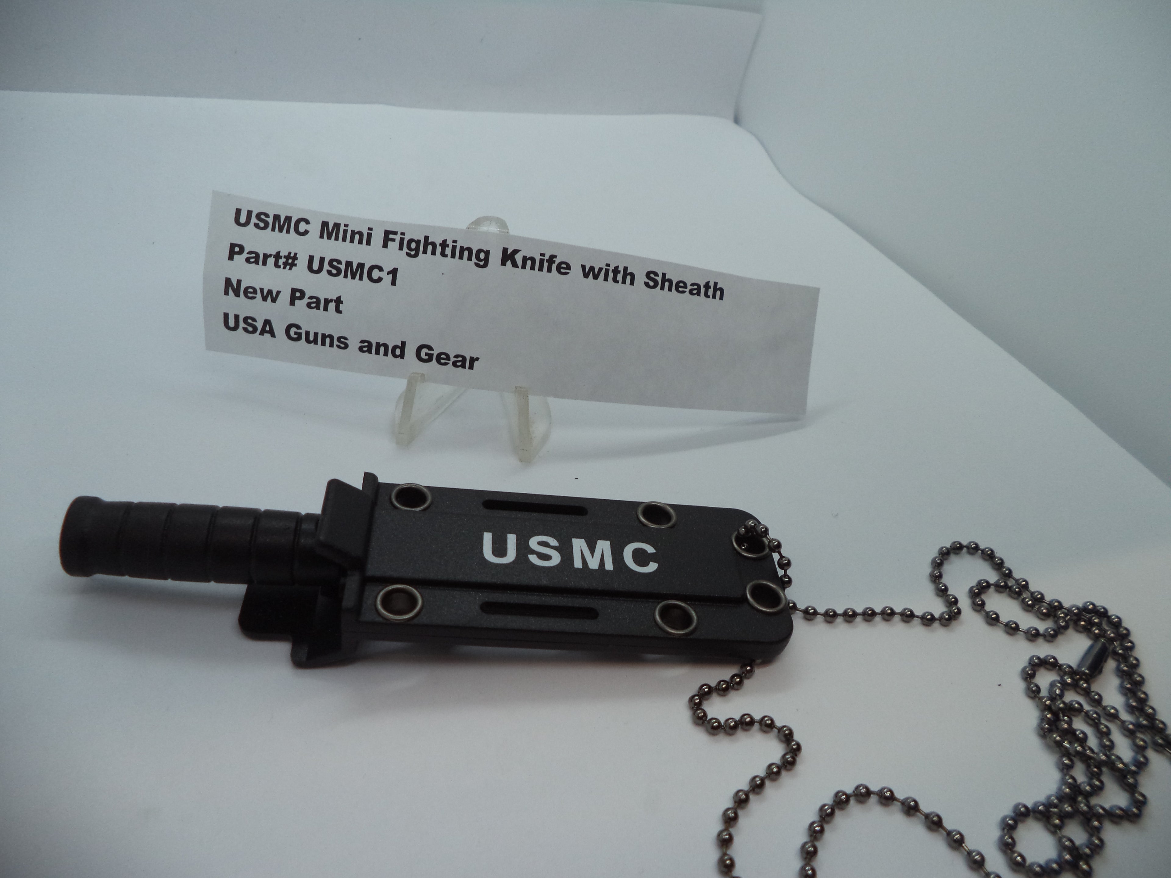 USMC1 USMC Mini Fighting Knife with Sheath / Boxcutter  New Part