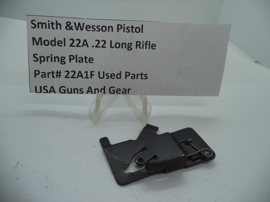 22A1F Smith & Wesson Pistol Model 22A .22 Long Rifle Spring Plate Used Parts