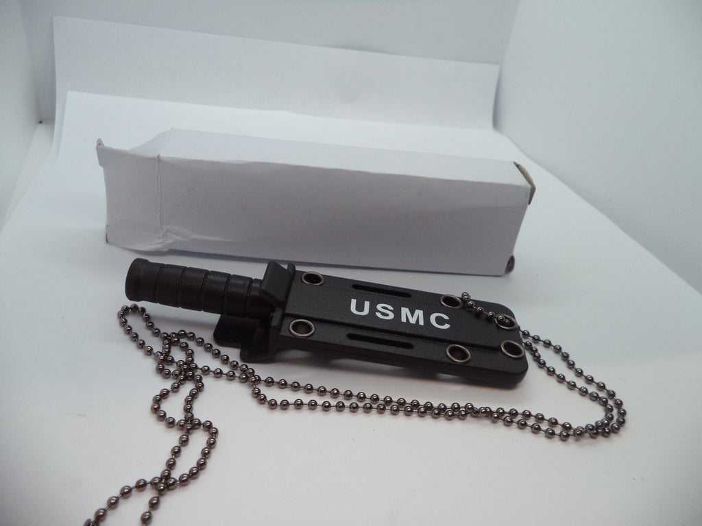 USMC1 USMC Mini Fighting Knife with Sheath / Boxcutter  New Part