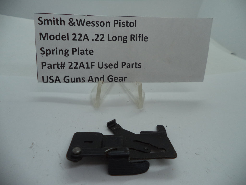 22A1F Smith & Wesson Pistol Model 22A .22 Long Rifle Spring Plate Used Parts