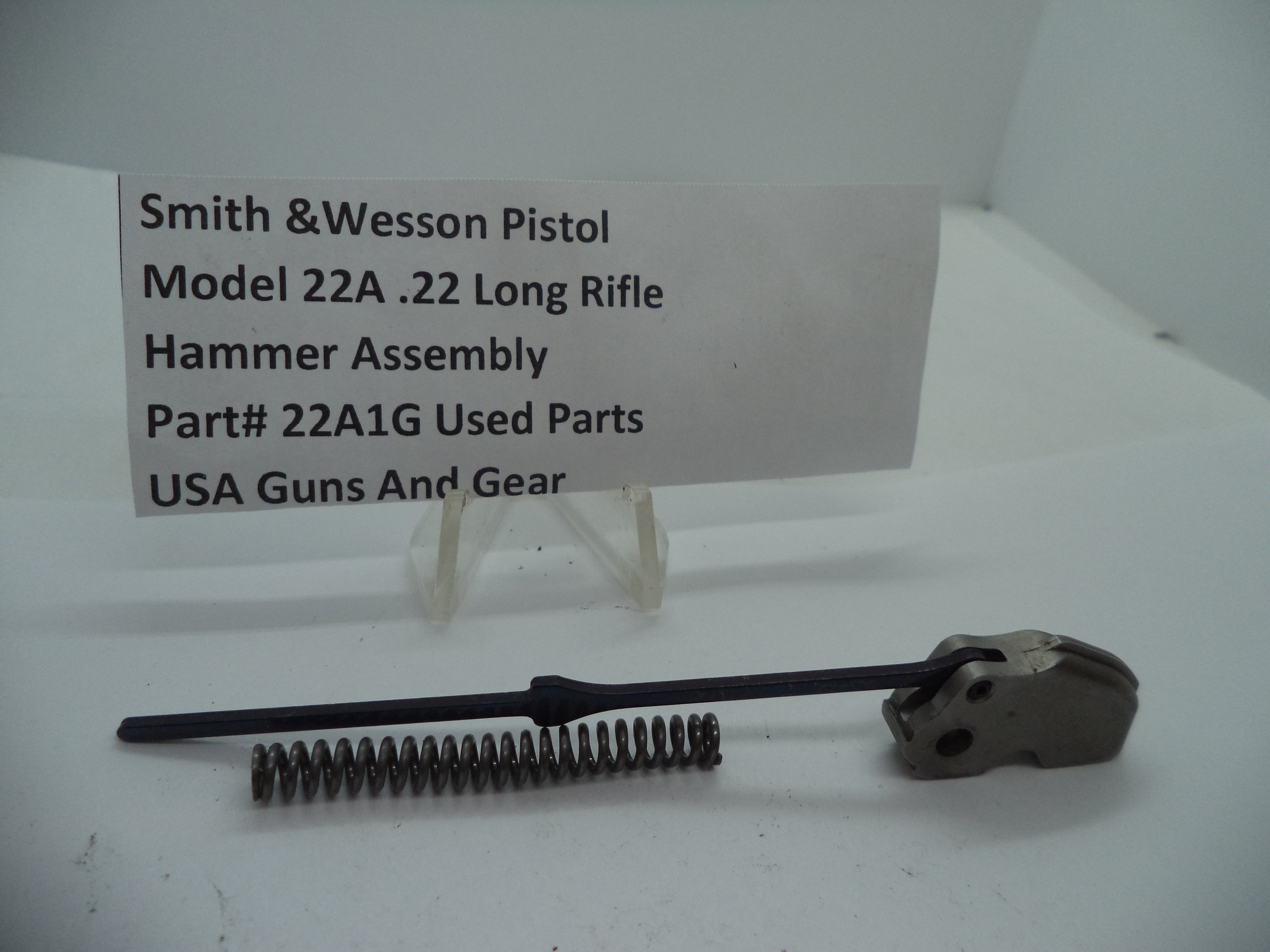 22A1G S&W Pistol Model 22A .22 Long Rifle Hammer Assembly Used Parts