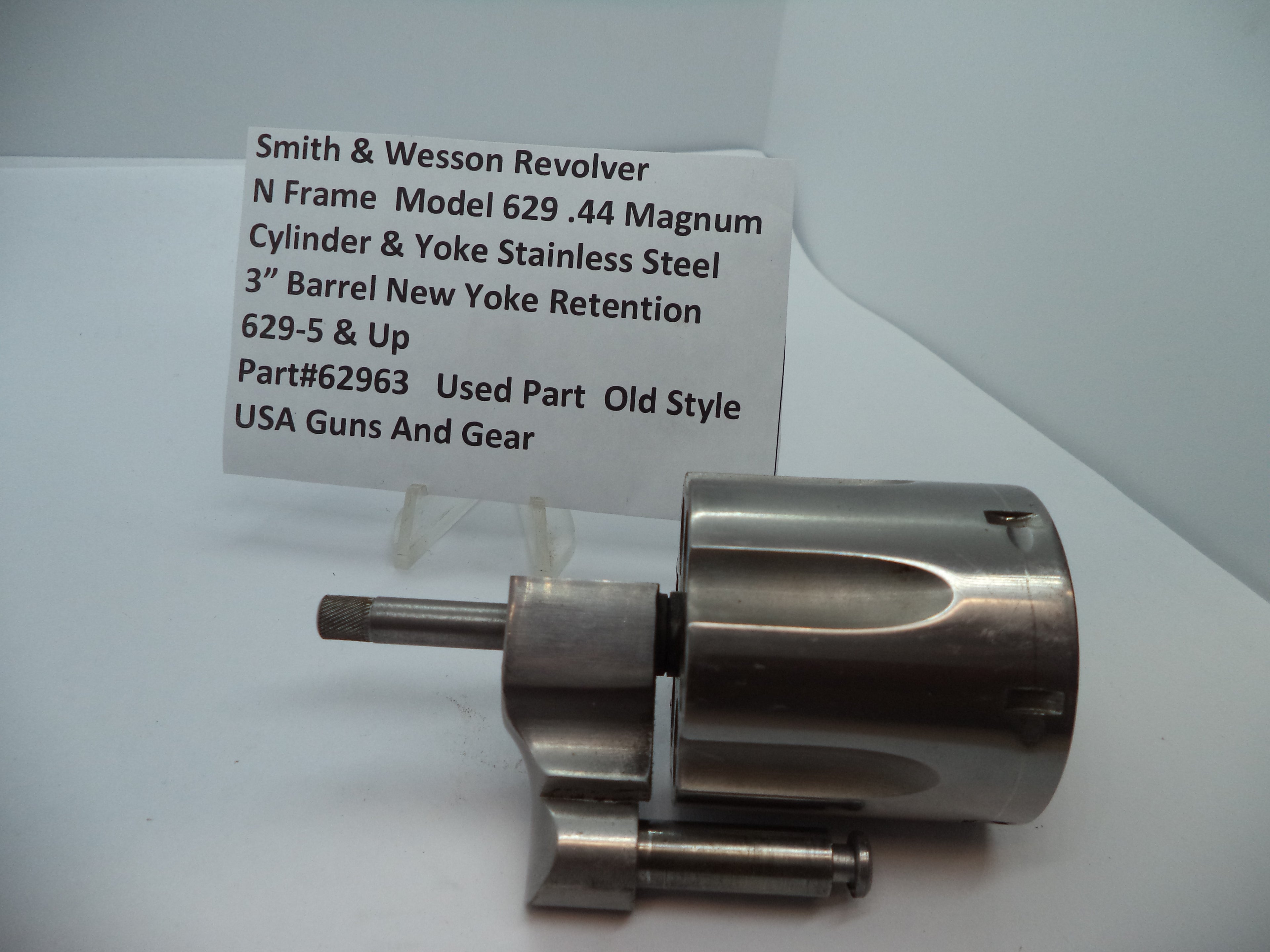 62963 Smith & Wesson N Model 629 Cylinder & Yoke .44 Magnum Used Part