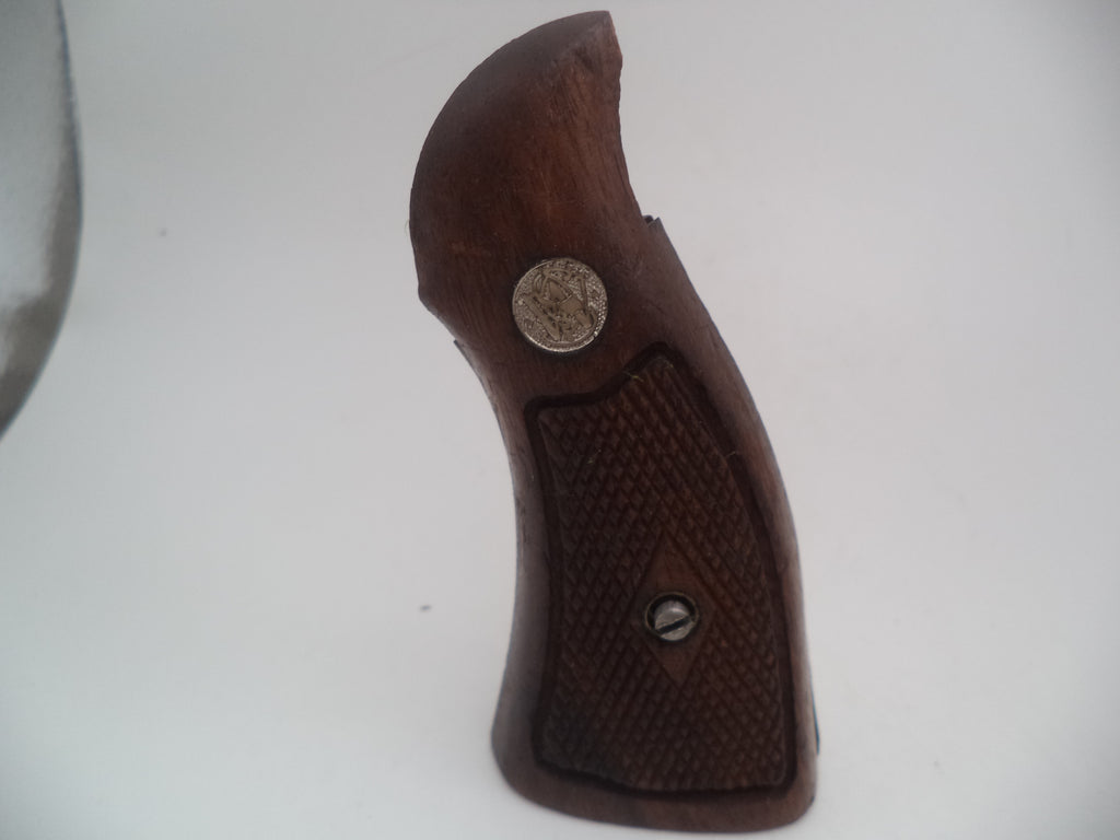 Smith & Wesson K & L Frame Vintage Wood Service Grips - Square Butt Only - Used OEM Part GA14