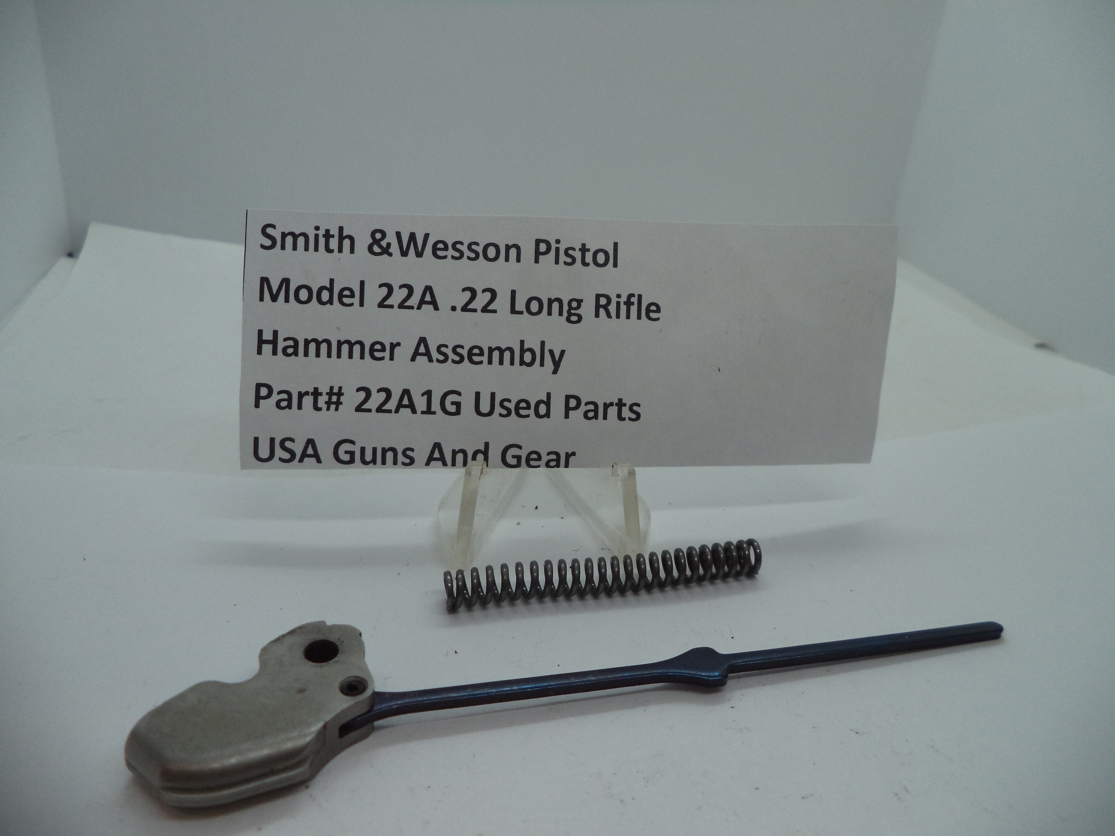 22A1G S&W Pistol Model 22A .22 Long Rifle Hammer Assembly Used Parts