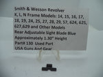 130 S&W K,L,N Frame Models 14,15,16,17,18,19,24,25,27,28,29,..Rear Adjustable Sight Blade