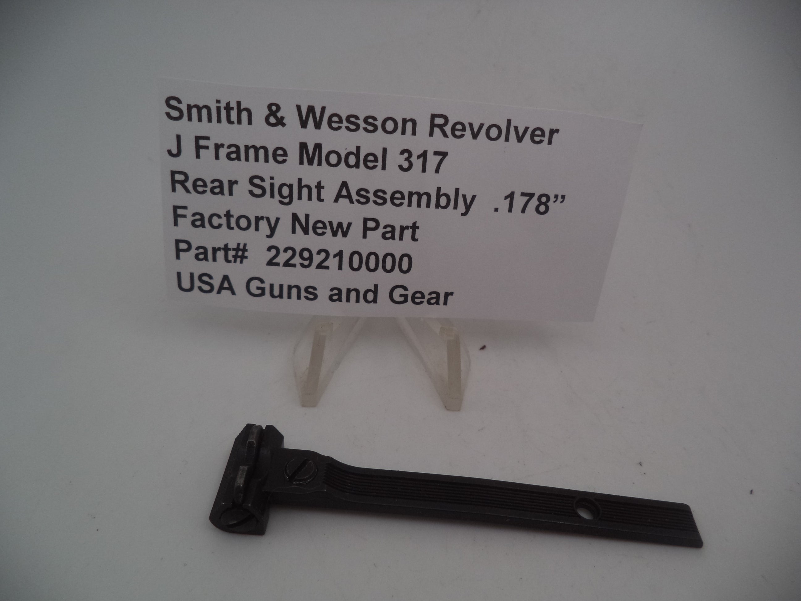 Smith & Wesson J Frame Model 317 Rear Sight Assembly - .178" 229210000