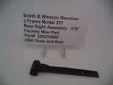 229210000 Smith & Wesson Revolver J Frame Model 317 Rear Sight Assembly .178"