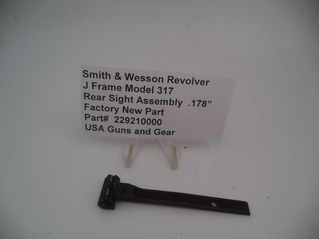 Smith & Wesson J Frame Model 317 Rear Sight Assembly - .178" 229210000