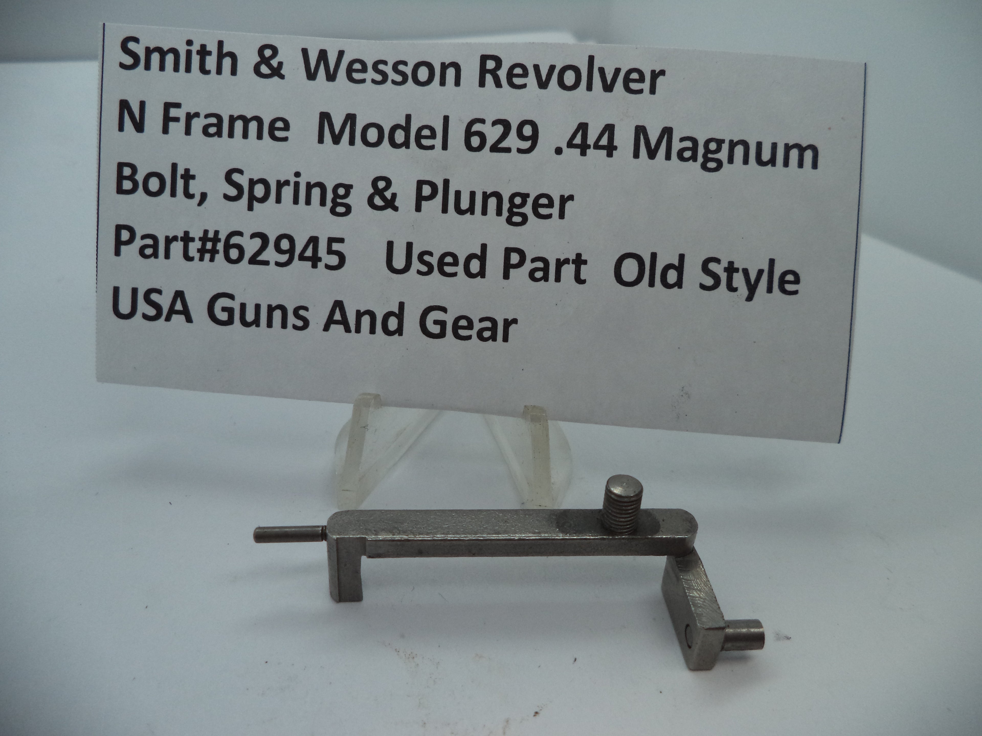 62945 S&W N Model 629 Bolt, Spring & Plunger MIM .44 Magnum Used Part