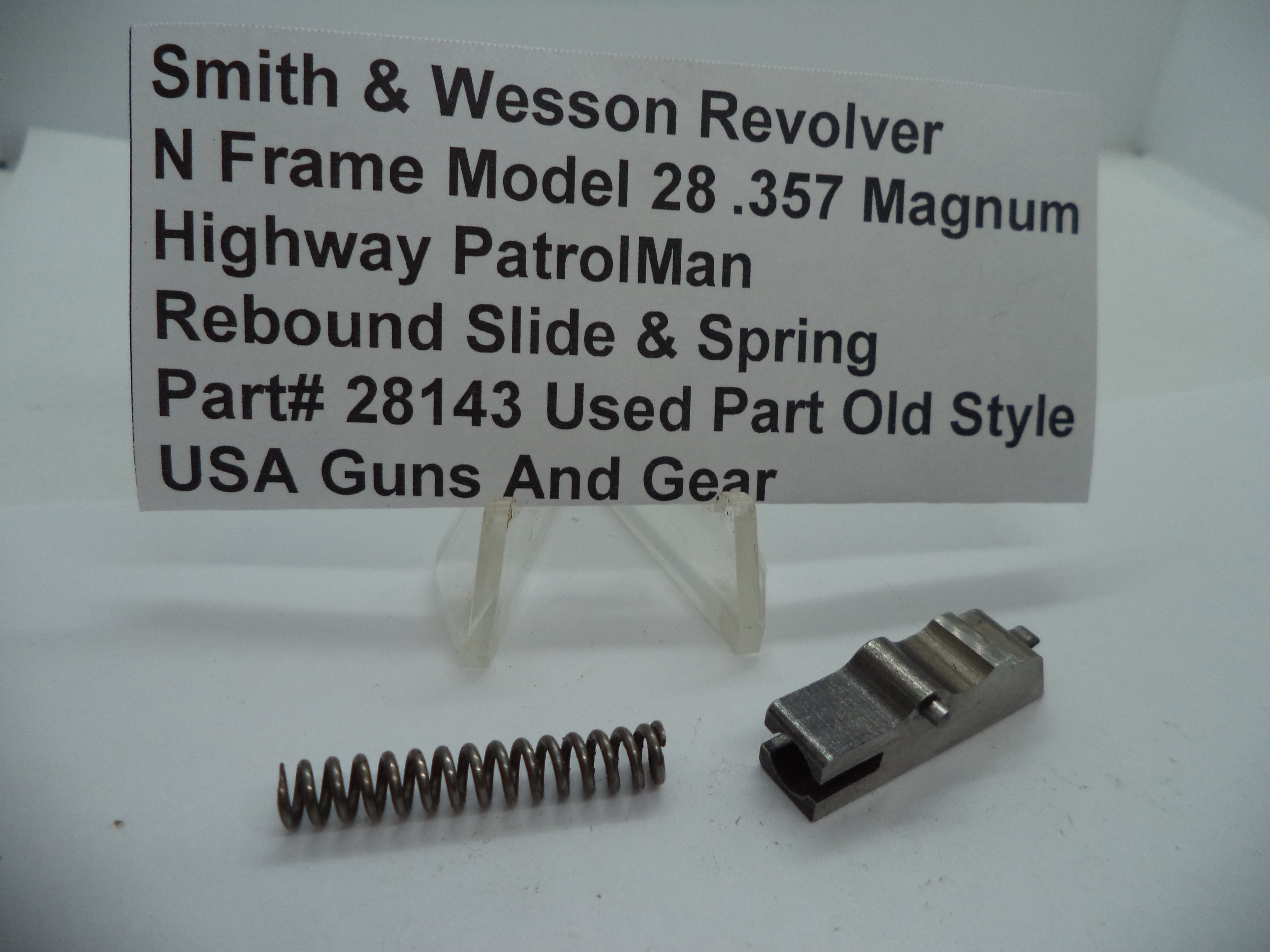 28143 S&W N Frame Model 28 Highway Patrol Man Rebound Slide & Spring .357 Magnum
